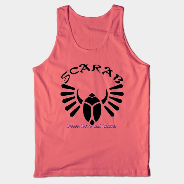 SCARAB Peace Love Games Tank Top by SwarmCastPodCast